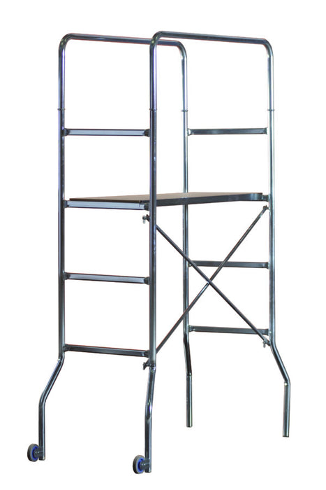 Trabattello acciaio zinc trio 60x130xh188 cm