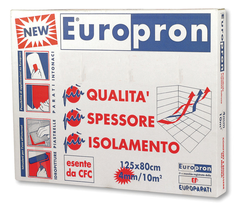 Europron isolparete 80 x 125 cm spessore 4 mm- conf. Da mq 10
