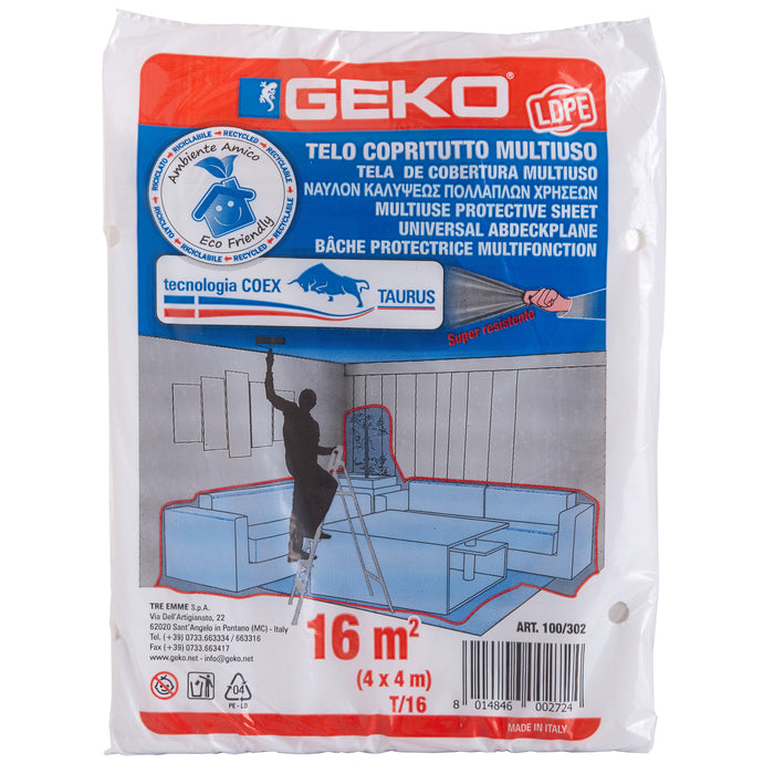 Telone copritutto polietilene 4x 4 m 200 g ca