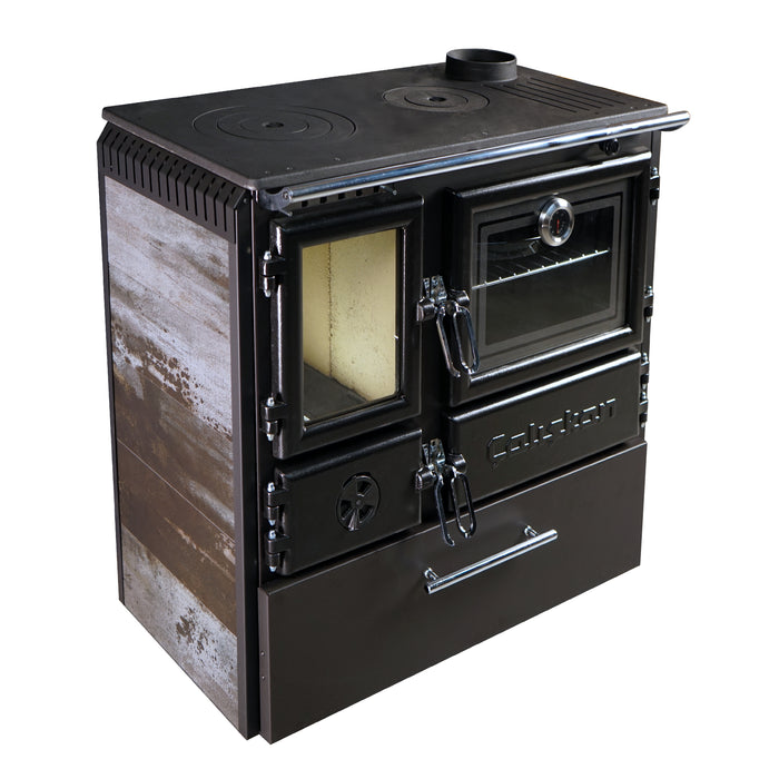 Stufa a legna in ghisacon forno Mod.214-casing