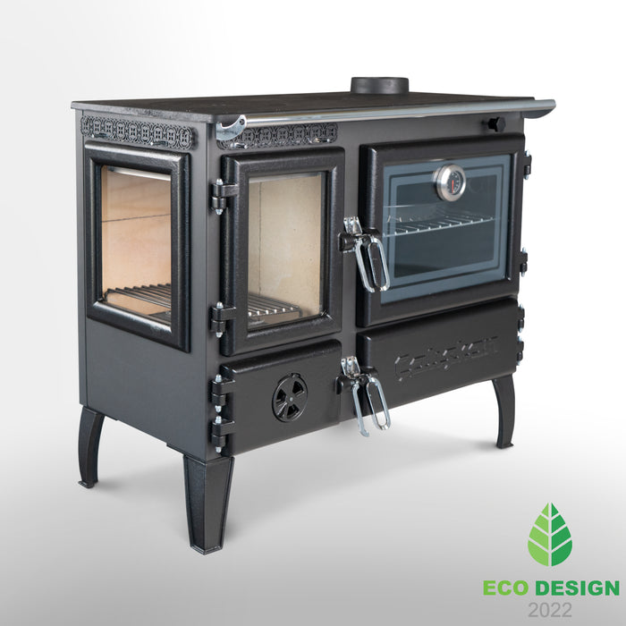 Wood stove with oven 214-3D