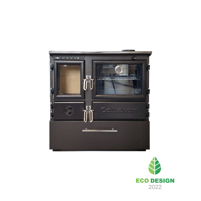 Wood stove with oven 214-3D-BOX