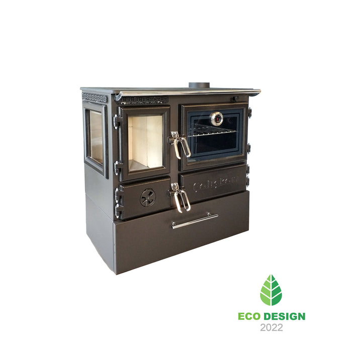 Wood stove with oven 214-3D-BOX