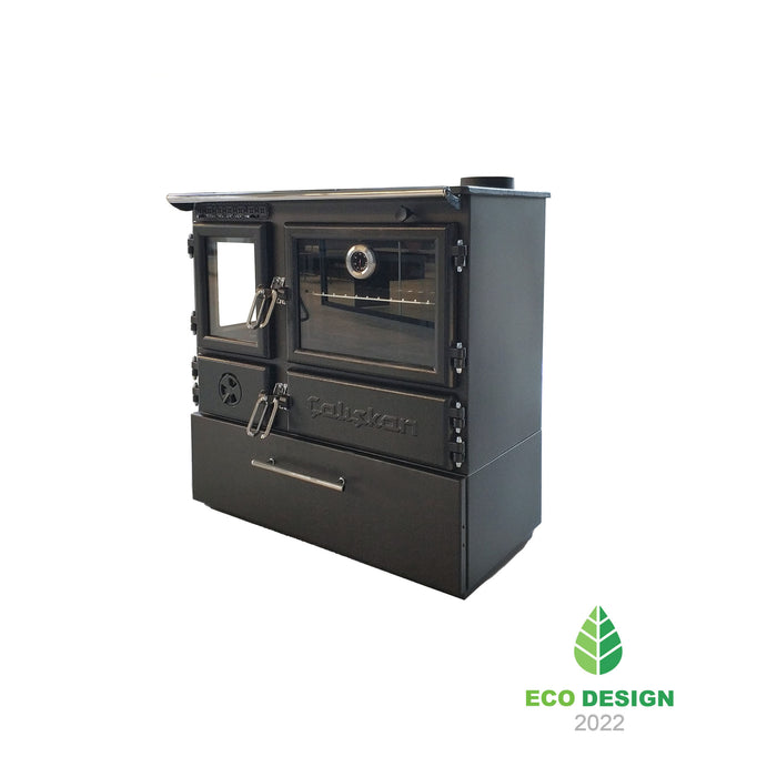 Wood stove with oven 214-3D-BOX