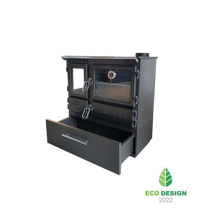 Wood stove with oven 214-3D-BOX