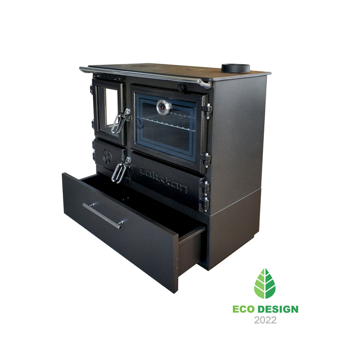 Wood stove with oven 214-3D-BOX