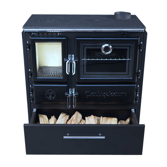 Stufa a legna in ghisacon forno Mod.214-casing
