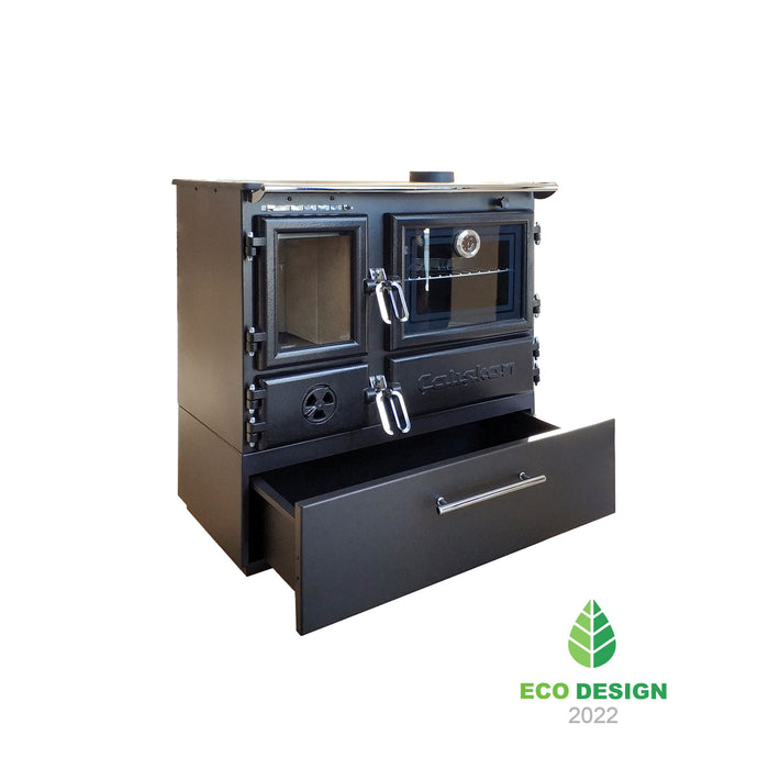 Wood stove with oven 214-BOX