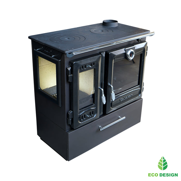 Wood stove with oven 216-3D-BOX