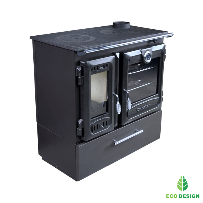 Wood stove with oven 216-BOX