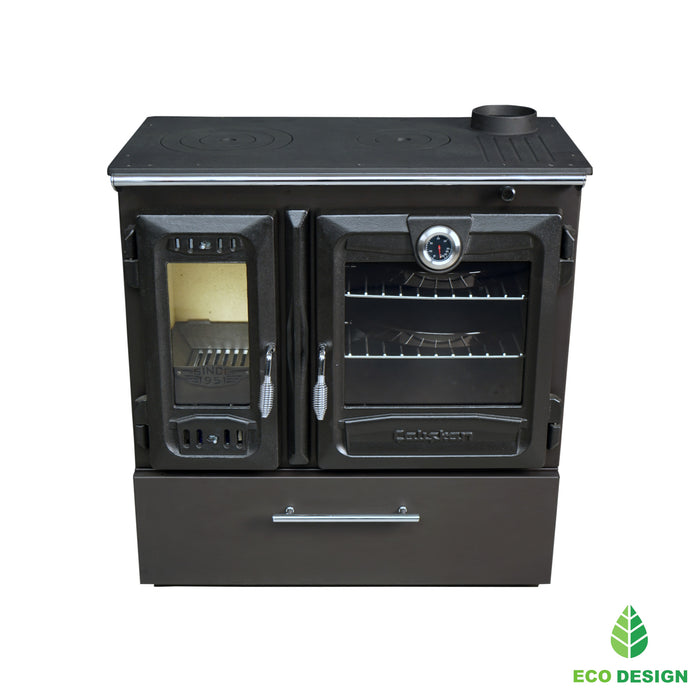 Wood stove with oven 216-BOX