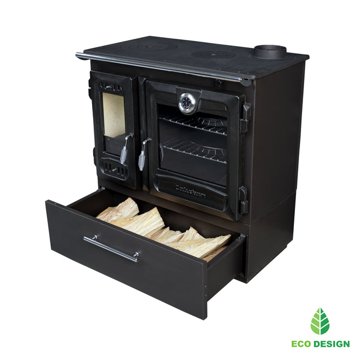 Wood stove with oven 216-BOX