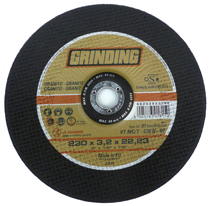 GRINDING GRANITE DEPRES WHEEL 230X3,2 VTMC/T