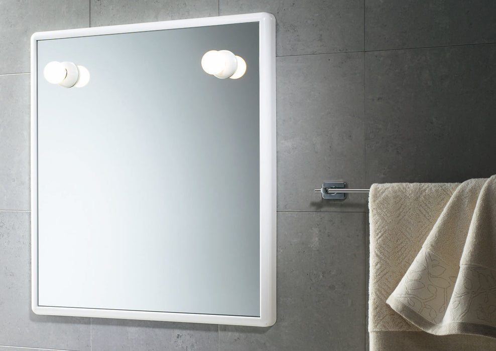 Gedy 8001 specchio 55x60 cm c/luci bianco