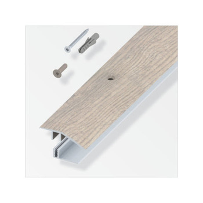 Terminale a scivolo per parquet rovere grigio 100 cm
