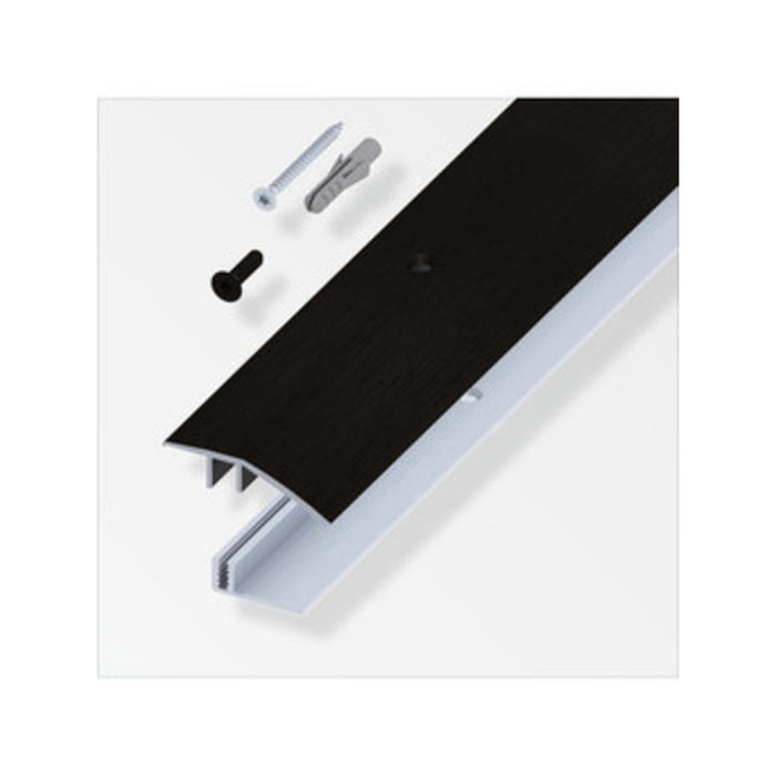 Terminale a scivolo per parquet nero spazz. 100 cm