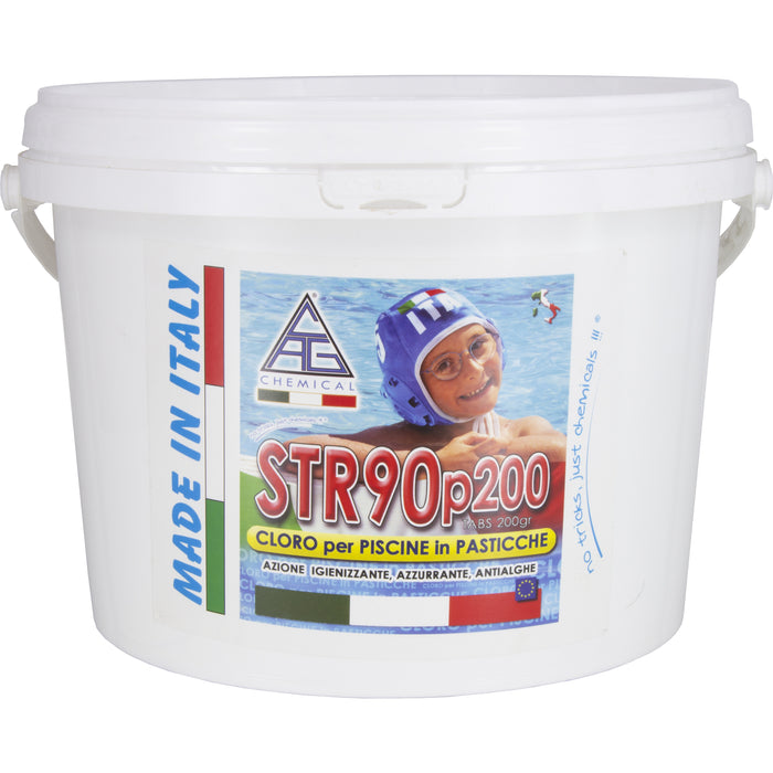Cloro per piscina pastiglie 200 g str90p200 5 kg