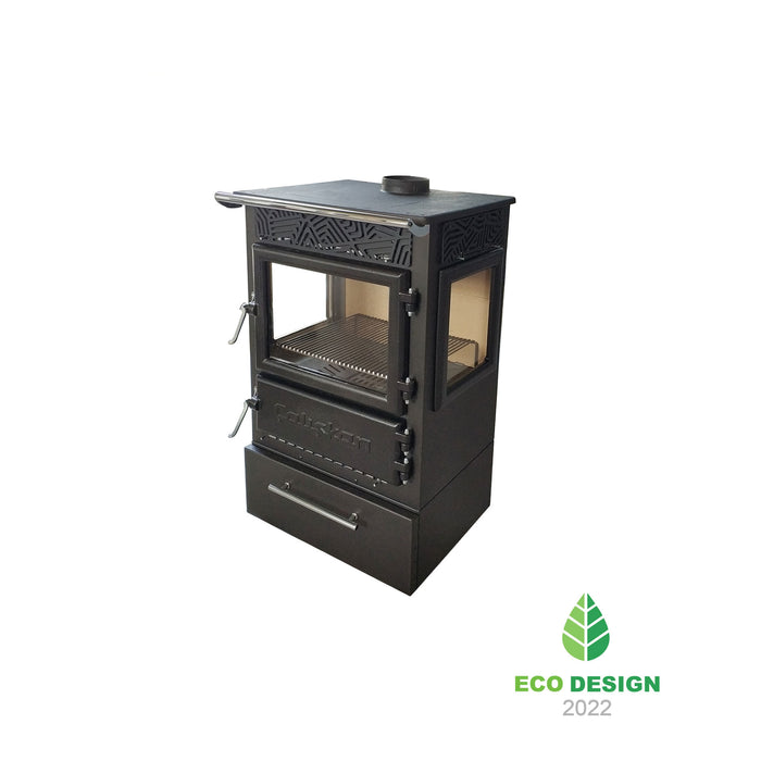 Stufa a legna in ghisa Mod.305-3d-box