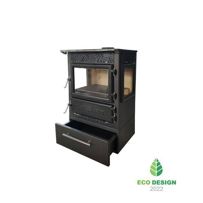 Stufa a legna in ghisa Mod.305-3d-box