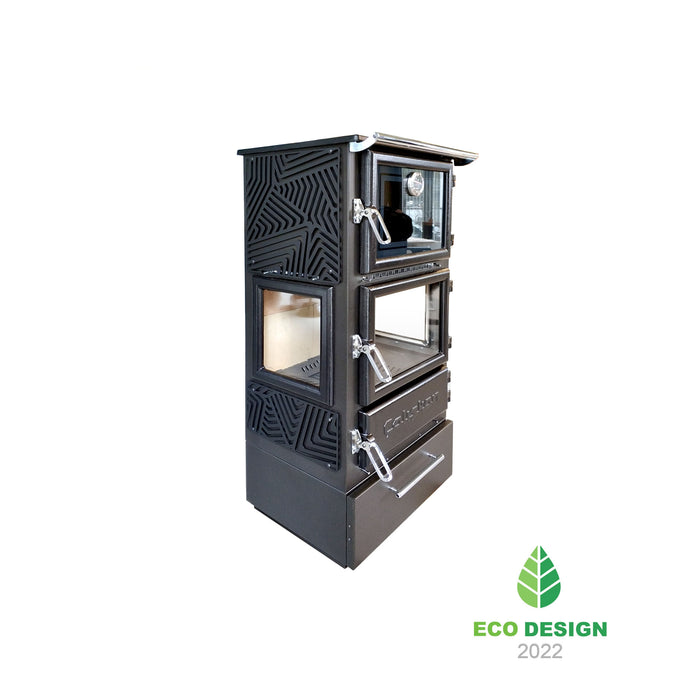 Wood stove with oven 306-3D-BOX