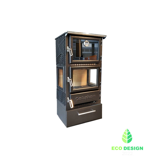 Wood stove with oven 306-3D-BOX