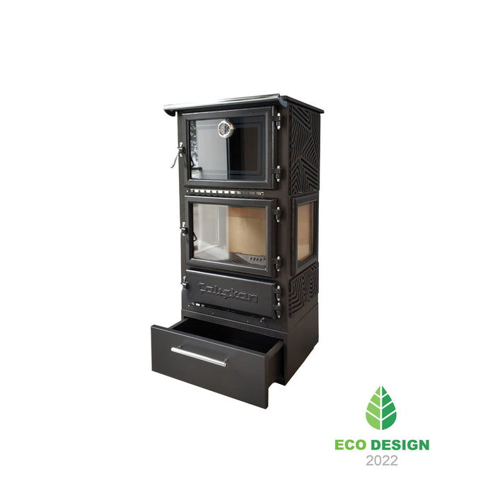 Wood stove with oven 306-3D-BOX