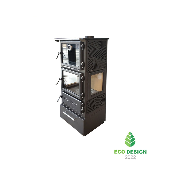 Wood stove with oven 306-3D-BOX