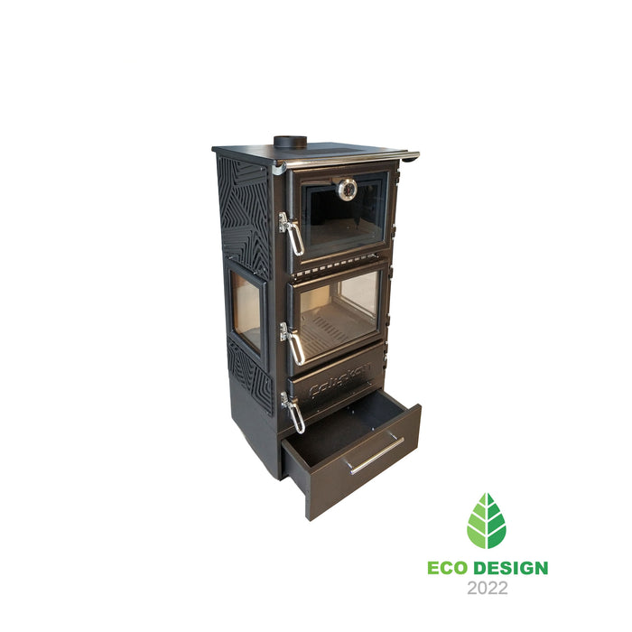 Wood stove with oven 306-3D-BOX