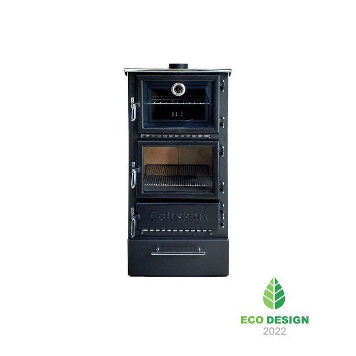 Wood stove with oven 306-BOX