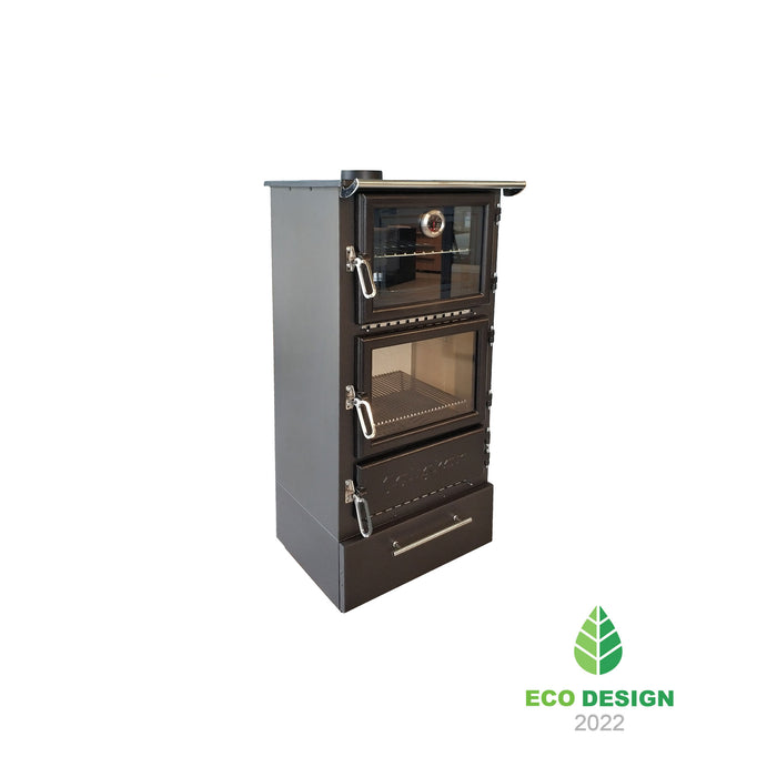 Wood stove with oven 306-BOX