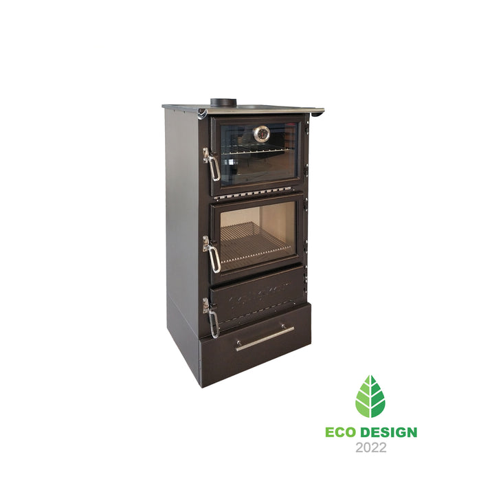 Wood stove with oven 306-BOX