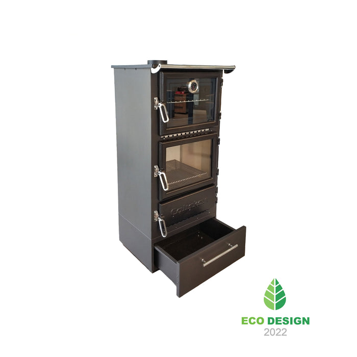 Wood stove with oven 306-BOX