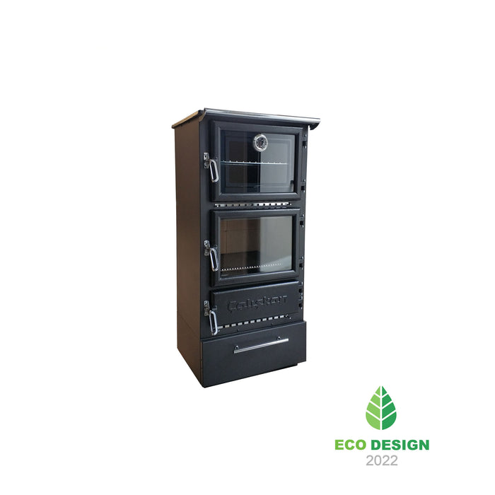 Wood stove with oven 306-BOX