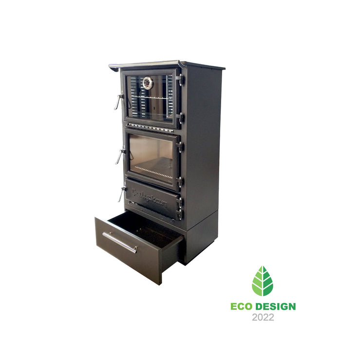 Wood stove with oven 306-BOX