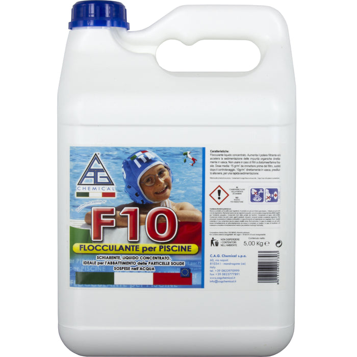 Flocculante per piscina liquido f10 5 l