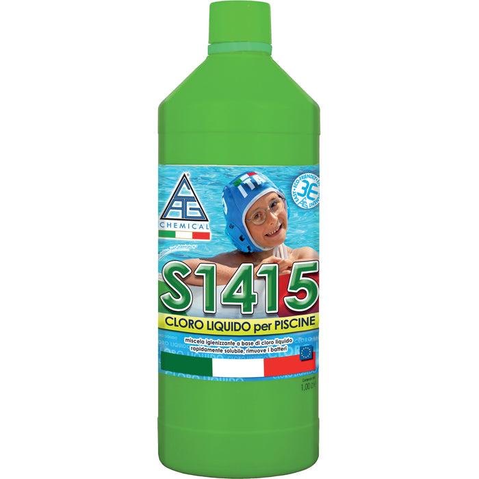 Cloro per piscina liquido s1415   1 kg