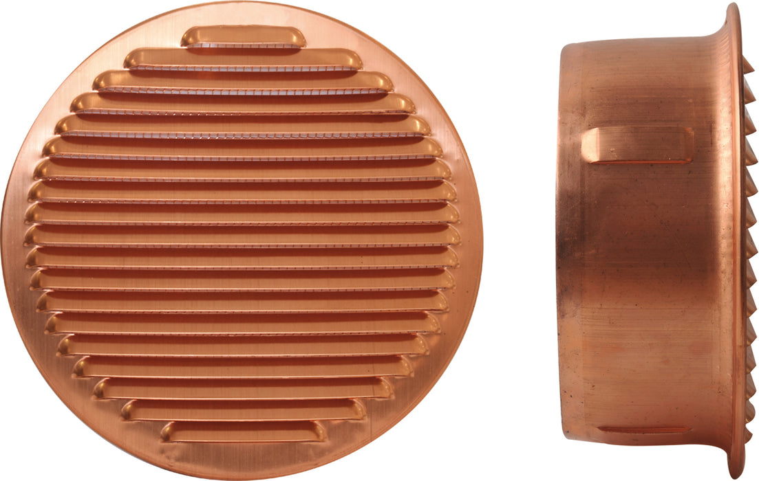 COPPER ANTI-INSECT VENTILATION GRILLE D 140 MM PLASTIC MOUTHPIECE