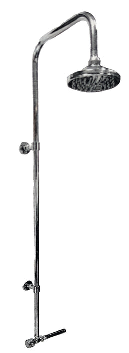 Soffione doccia con tubo e rubinetto caraibi