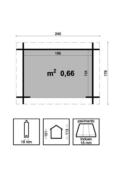 Armadio accessori piscina roby