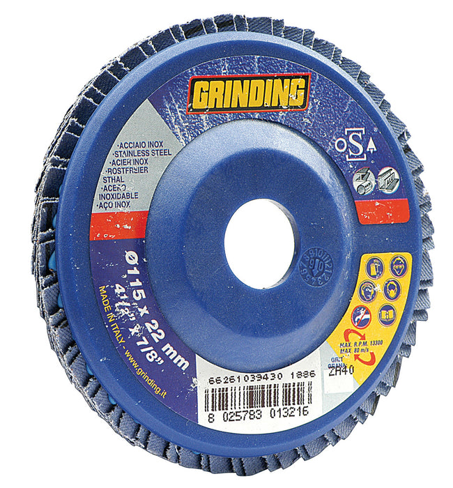 GRINDING FLAP DISC ZIRC 115X22 GR 80