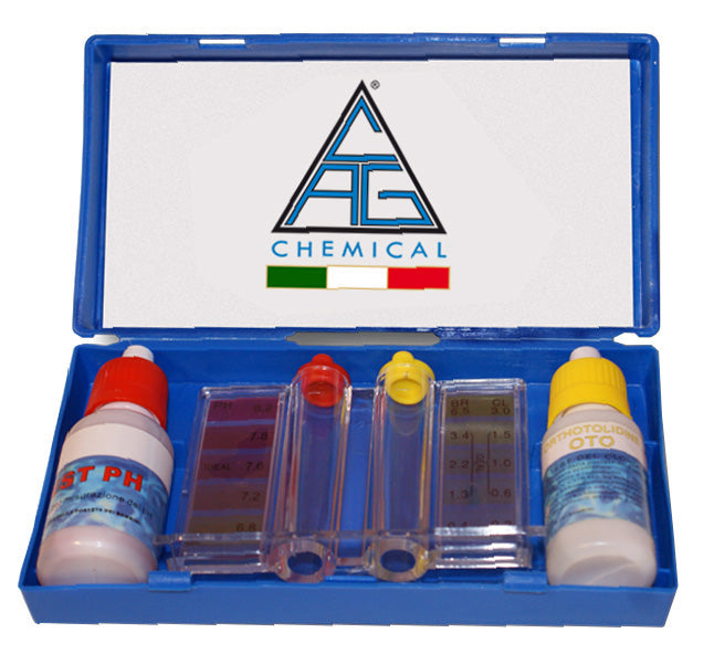 Test-kit per piscina (liquidi in flacone)