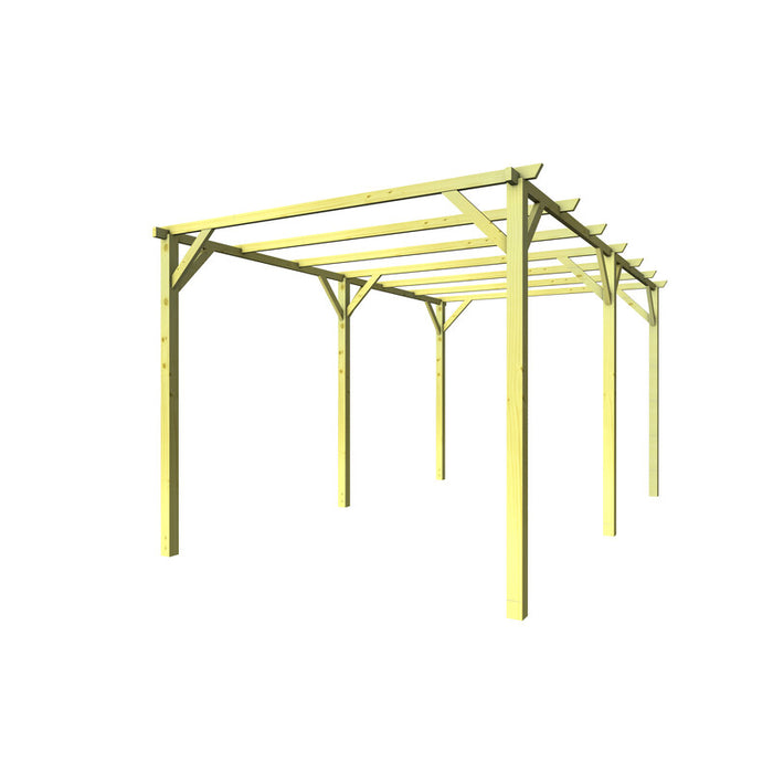 Pergola in legno impregnato 300x500 cm