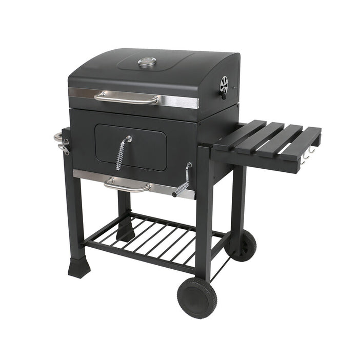 Barbecue a carbone con ruote 115x67x108 cm