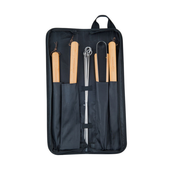Borsa con 6 utensili barbecue in tessuto campingaz