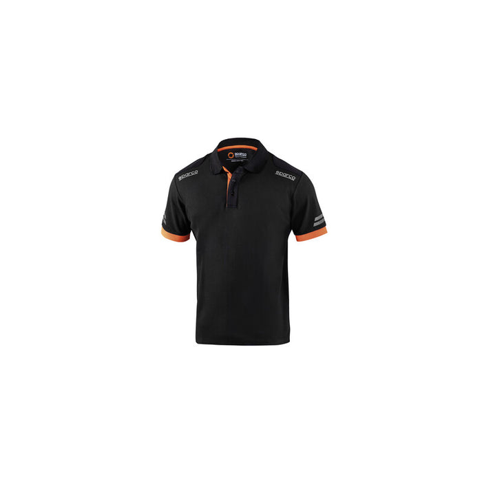 Sparco polo toledo black orange