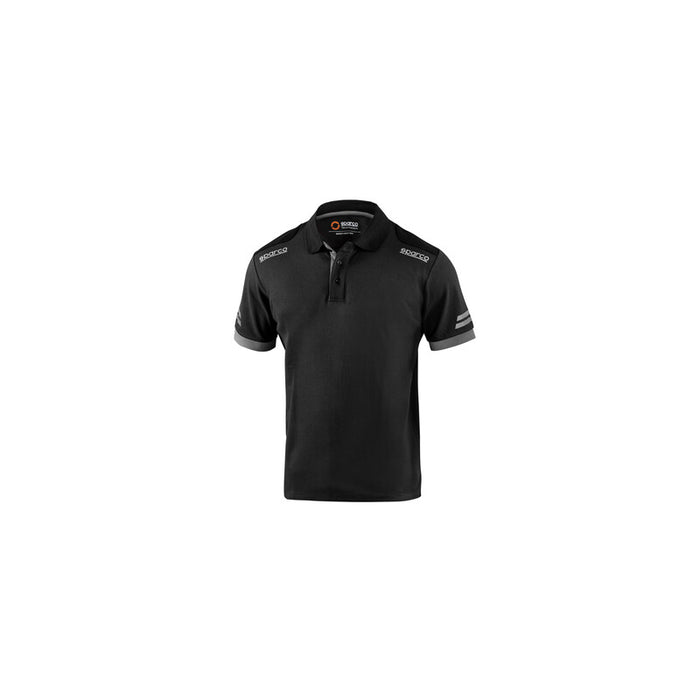 Sparco polo toledo black grey tg