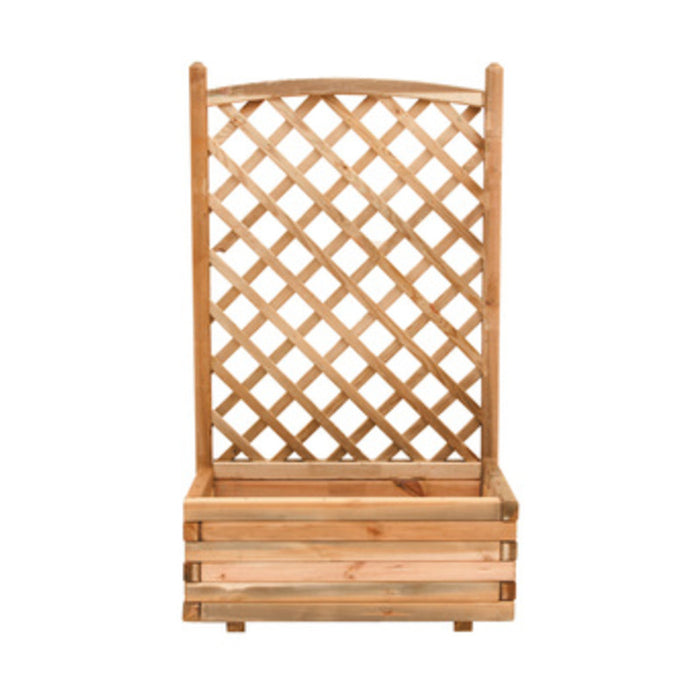 Fioriera pino impregnato c/grigliato 40x80x180 cm
