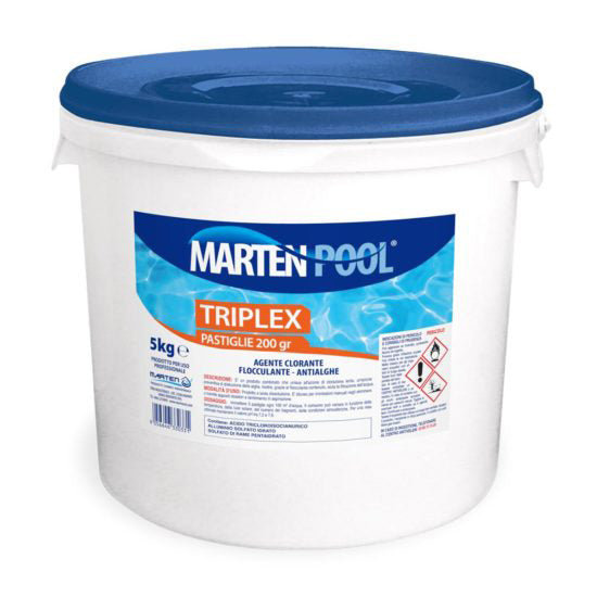 Cloro per piscine 3 azioni pastiglie 200 g cf 5 kg