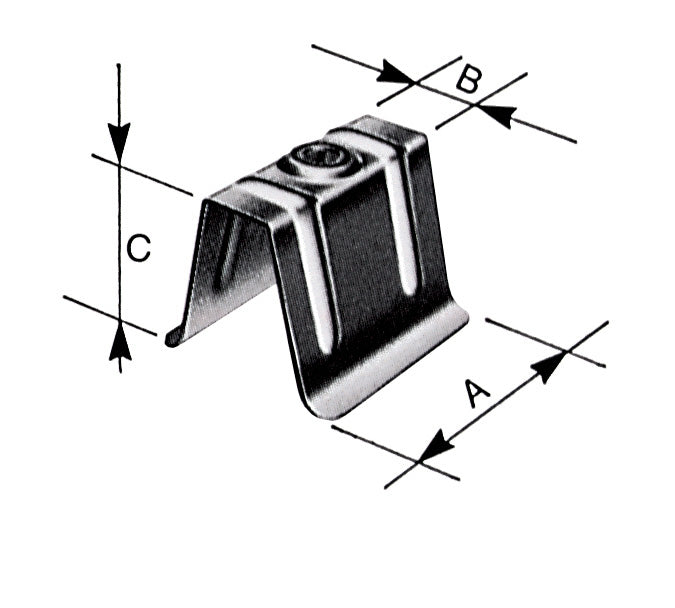 Bs cappellotto in lamiera zinc 50x15x40 mm 10 pz
