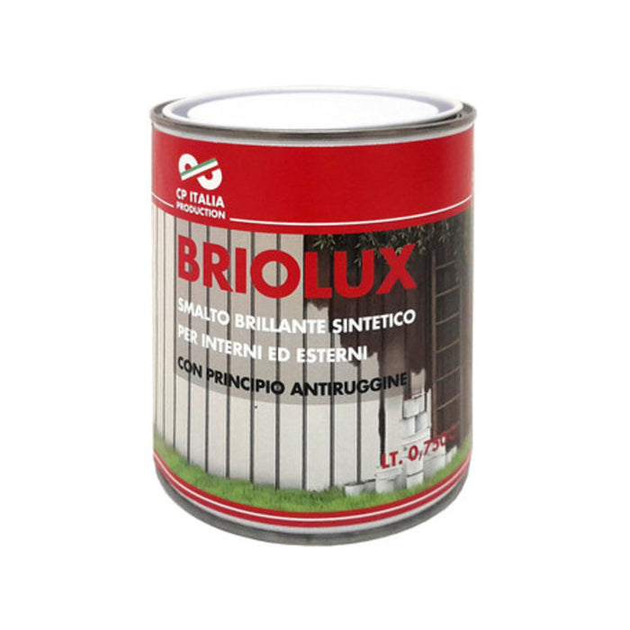 Smalto briolux 0,375 l grigio acciaio 697